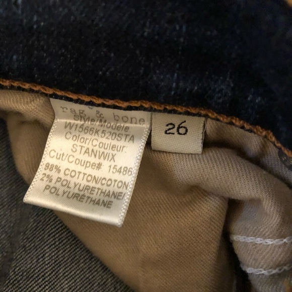 rag & bone/jean release hem jeans in Stanwix - Picture 6 of 6